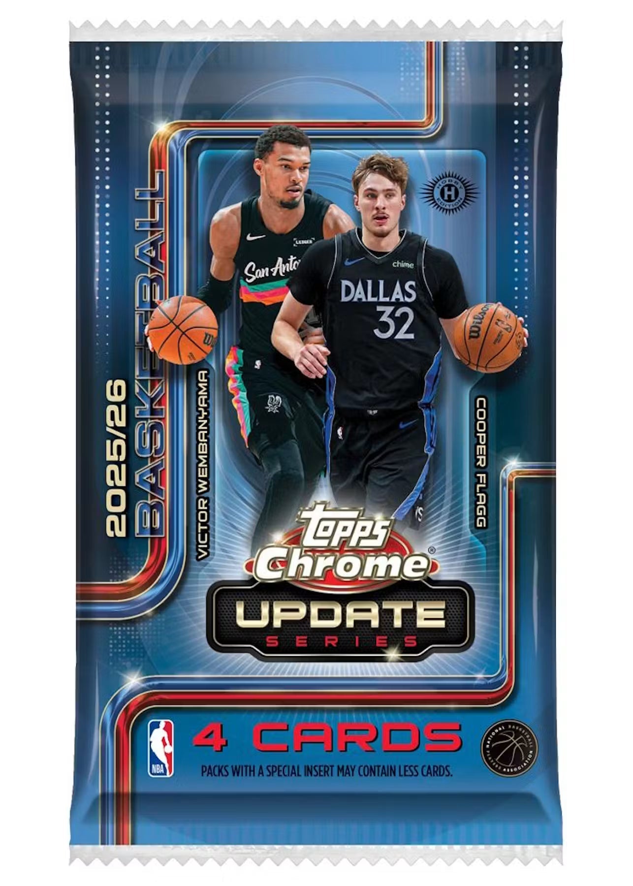2025-26 Topps Chrome Update Series Basketball Hobby Trading Cards LV