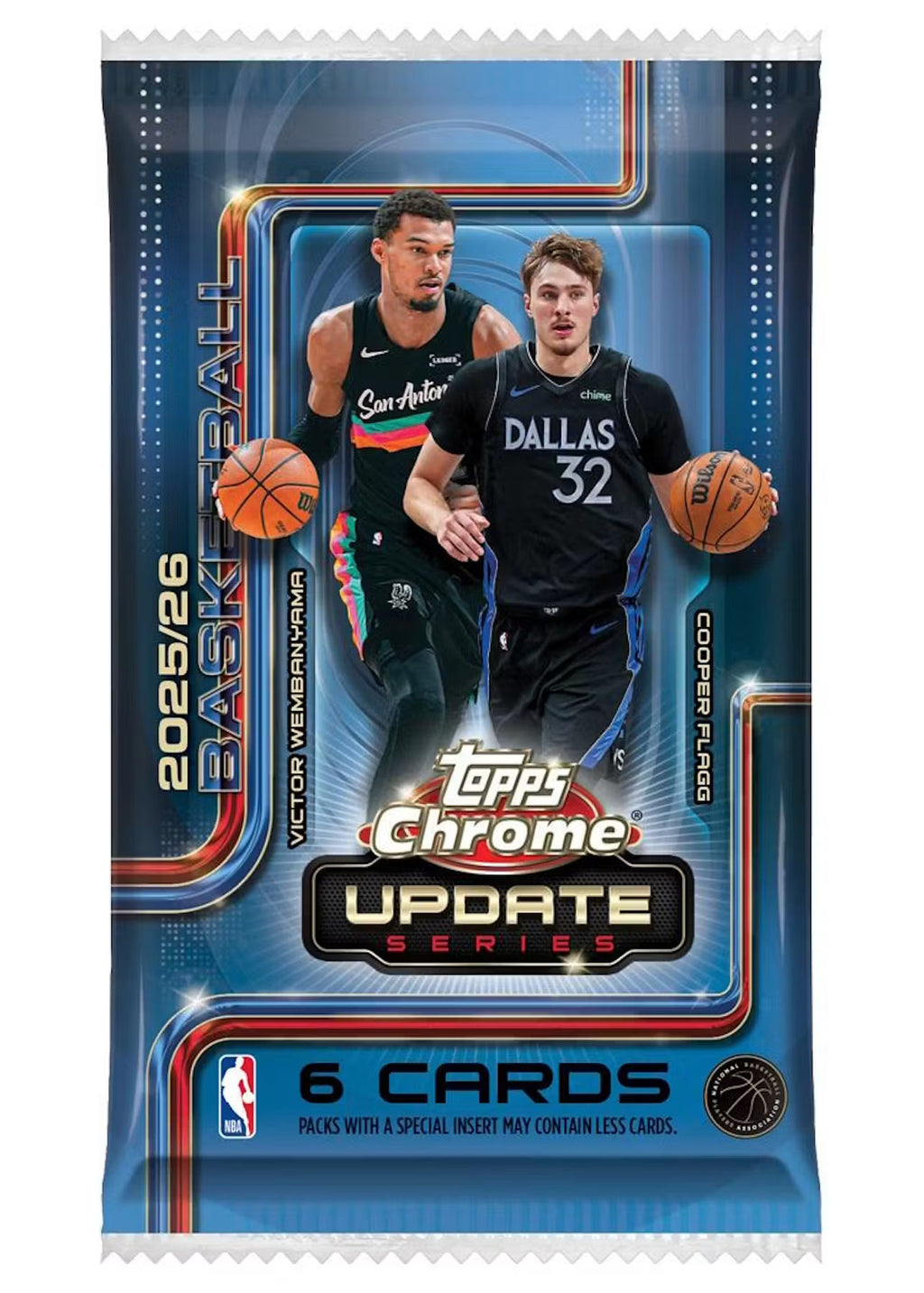 2025-26 Topps Chrome Update Series Basketball Mega Trading Cards LV