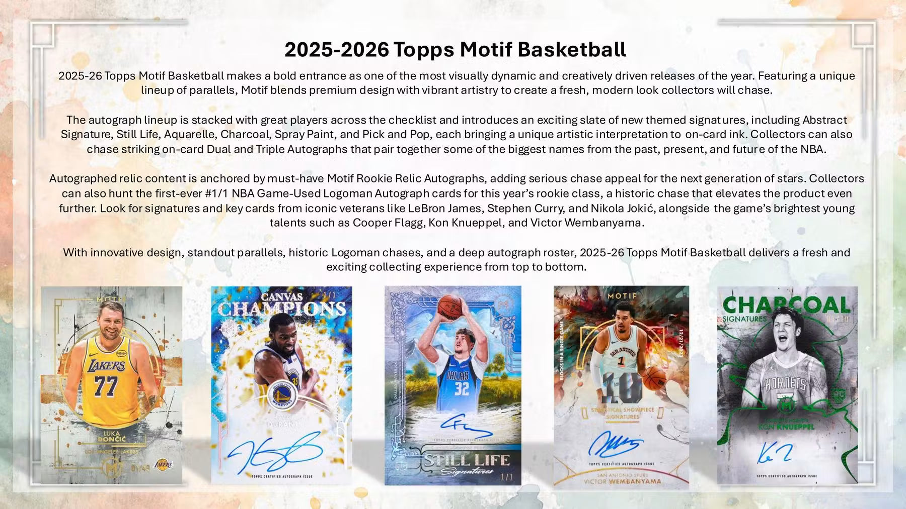 2025-26 Topps Motif Basketball Hobby Trading Cards LV