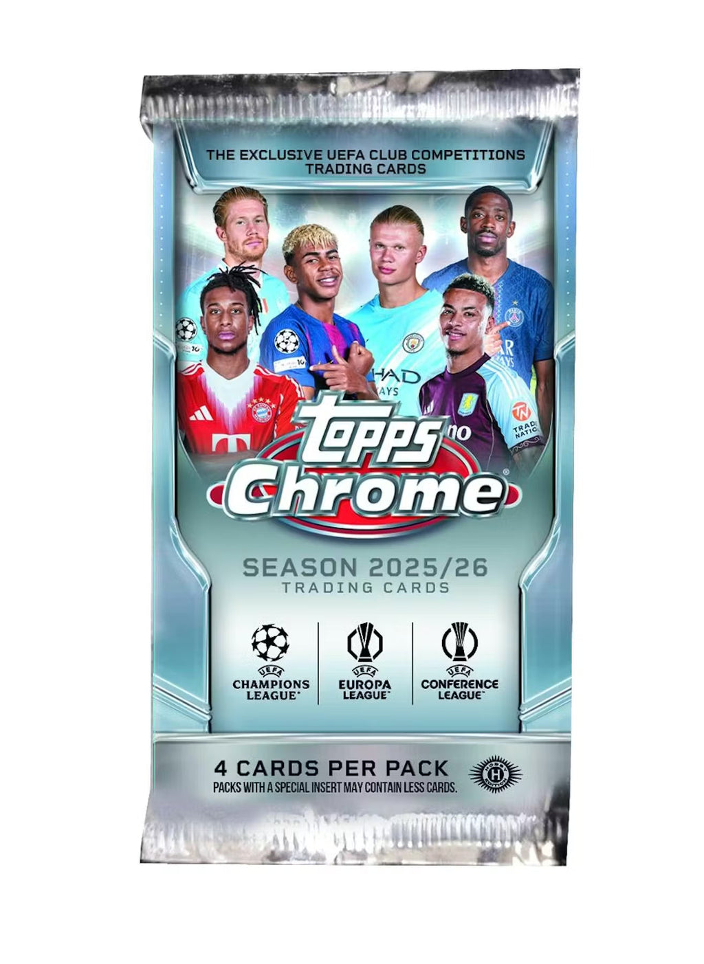 2025-26 Topps Chrome UEFA Club Competitions Soccer Hobby Trading Cards LV