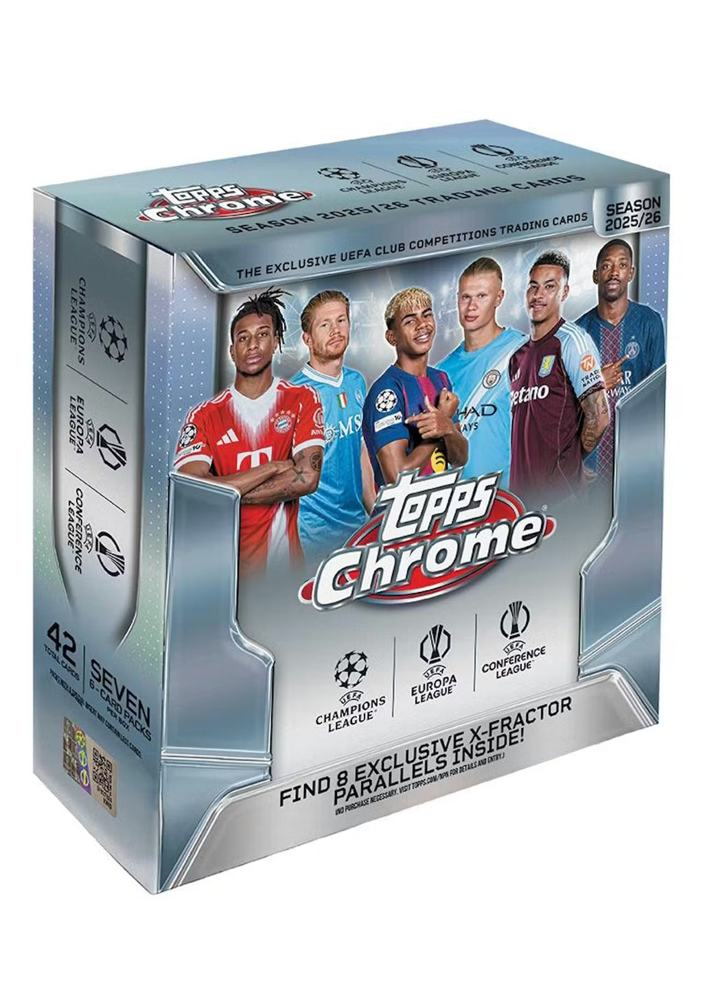 2025-26 Topps Chrome UEFA Club Competitions Soccer Mega Trading Cards LV