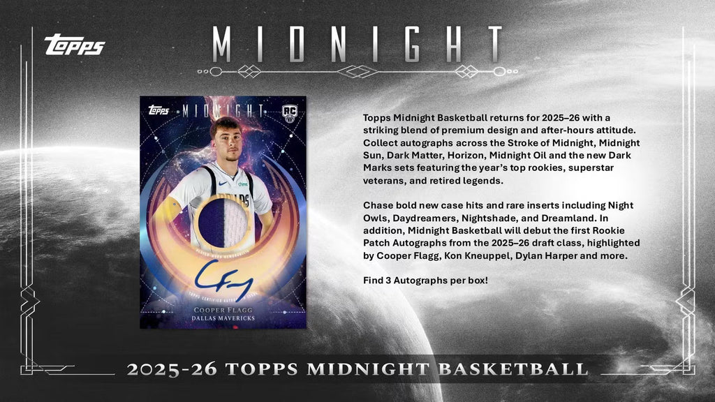 2025-26 Topps Midnight Basketball Hobby Trading Cards LV