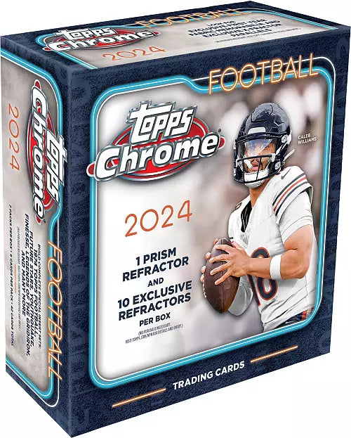 2024 Topps Chrome Football Mega Trading Cards LV
