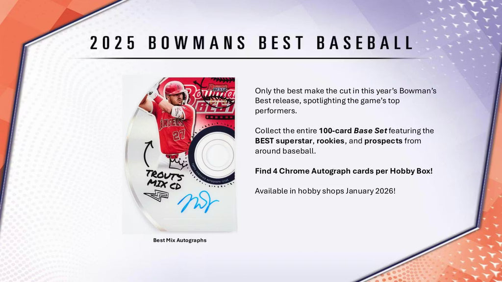 2025 Topps Bowman Best Baseball Hobby Trading Cards LV