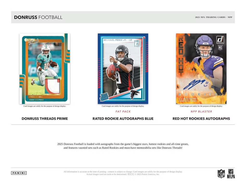 2025 Panini Donruss Football Mega Trading Cards LV