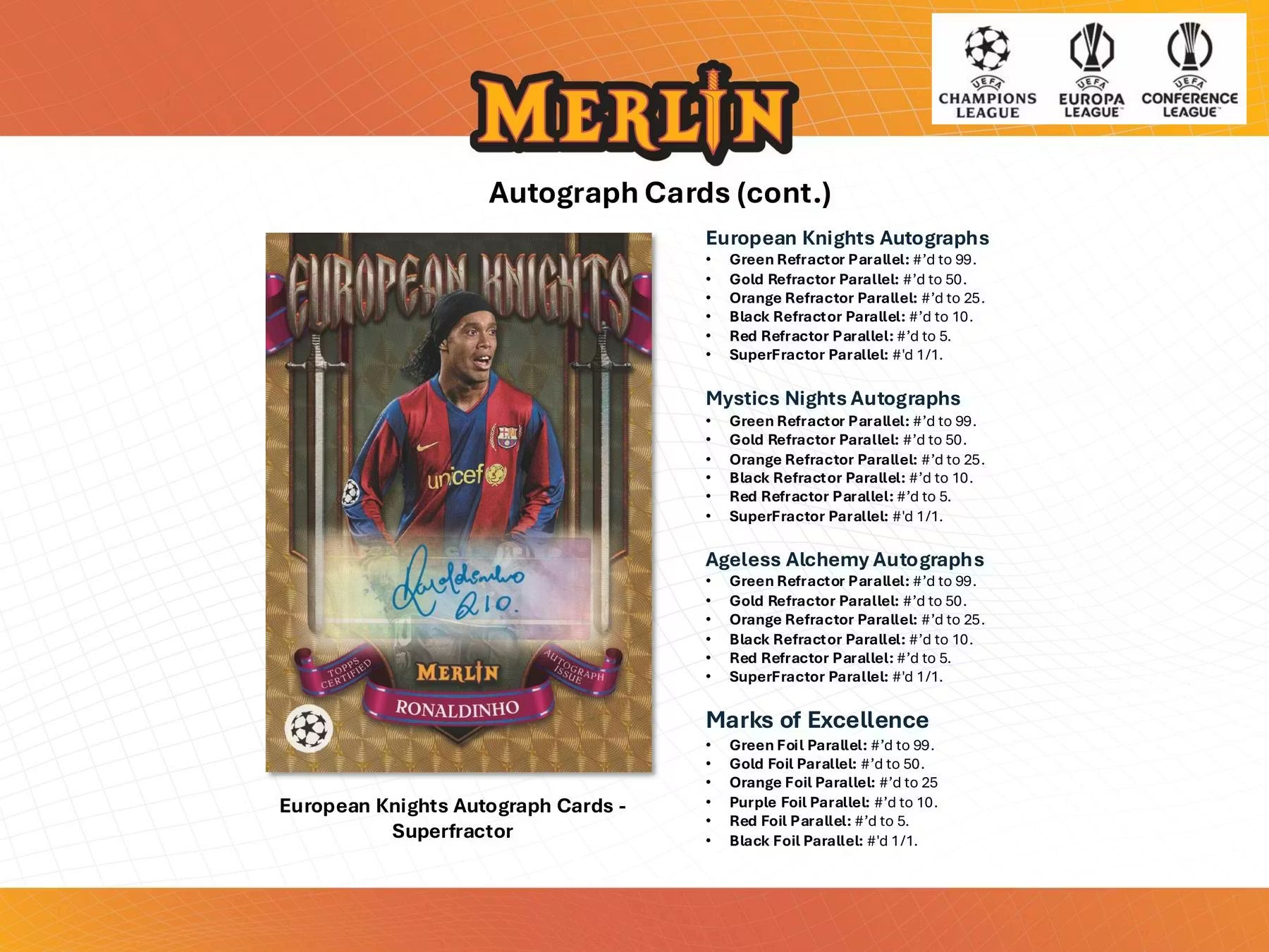 2024-25 Topps Chrome Merlin Soccer UEFA Club Competition Hobby Trading Cards LV