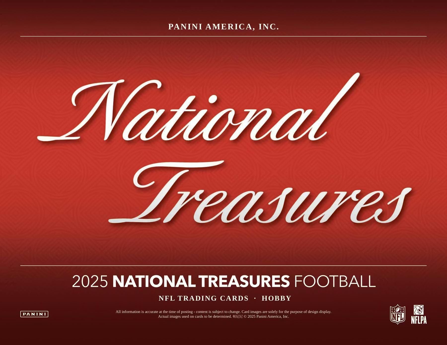 2025 Panini National Treasures Football Hobby Trading Cards LV