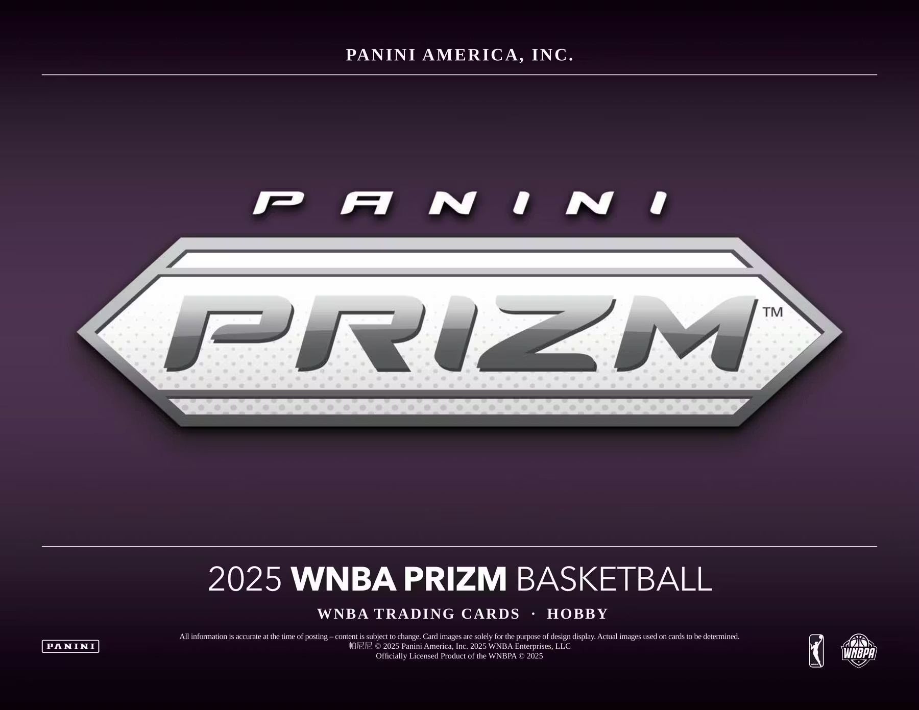 2025 Panini Prizm WNBA Hobby Trading Cards LV