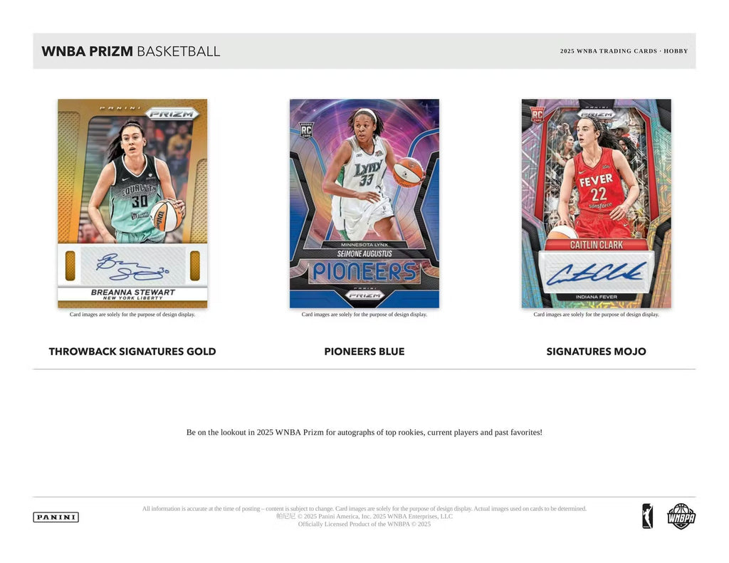 2025 Panini Prizm WNBA Hobby Trading Cards LV