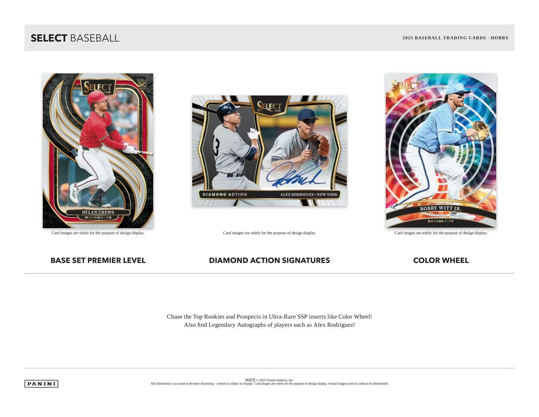 2025 Panini Select Baseball FOTL Trading Cards LV