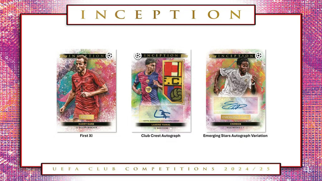 2024-25 Topps Inception Soccer UEFA Club Competitions Trading Cards LV