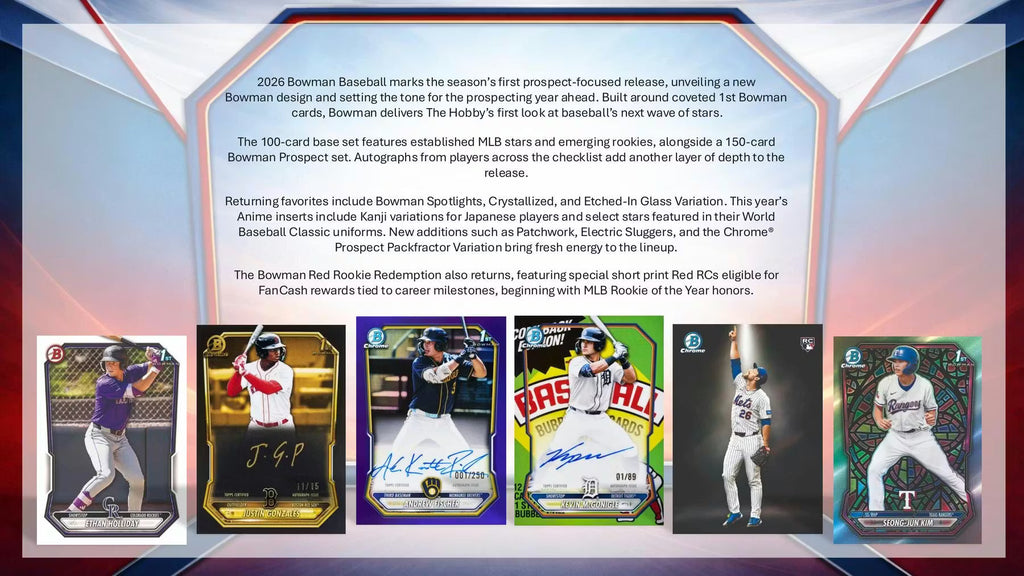 2026 Topps Bowman Baseball Breakers Delight Trading Cards LV