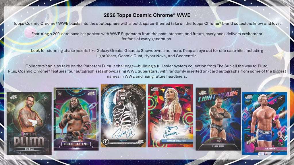 2026 Topps Cosmic Chrome WWE Hobby Trading Cards LV