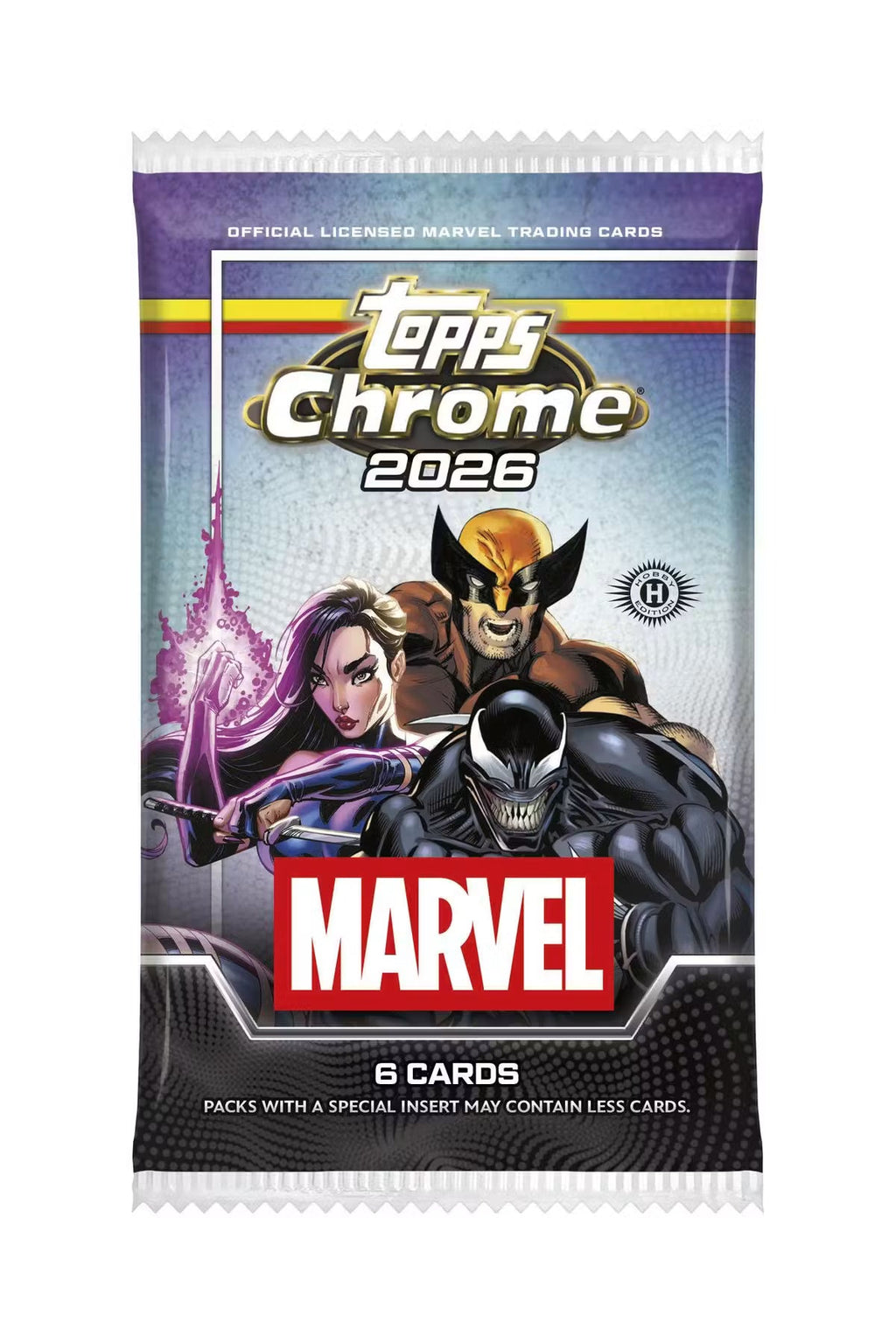 2026 Topps Chrome Marvel Comics Hobby Trading Cards LV