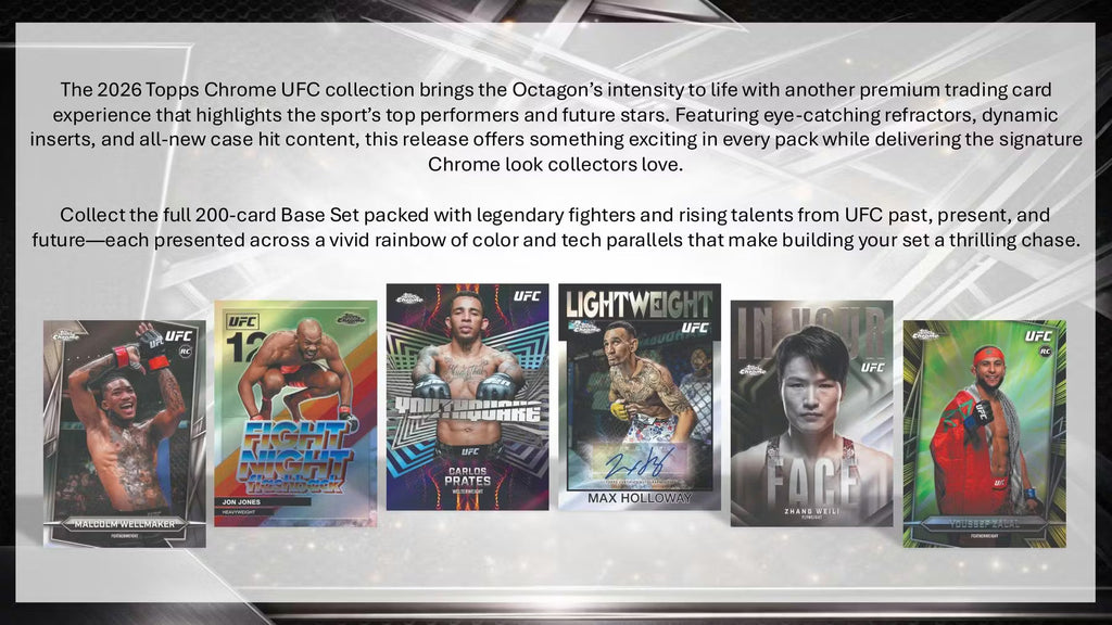 2026 Topps Chrome UFC Breakers Delight Trading Cards LV