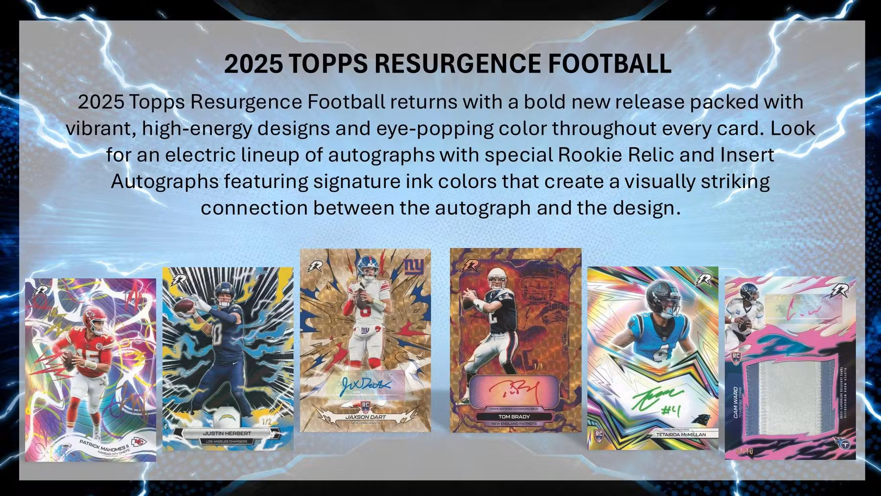 2025 Topps Resurgence Football Delight Trading Cards LV