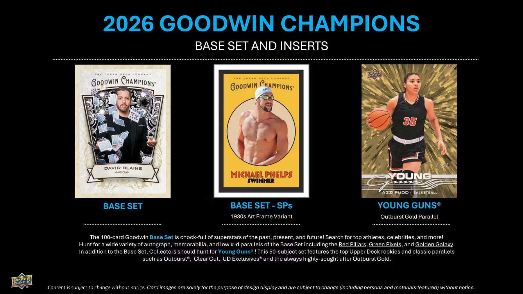 2026 Upper Deck Goodwin Champions Hobby Trading Cards LV