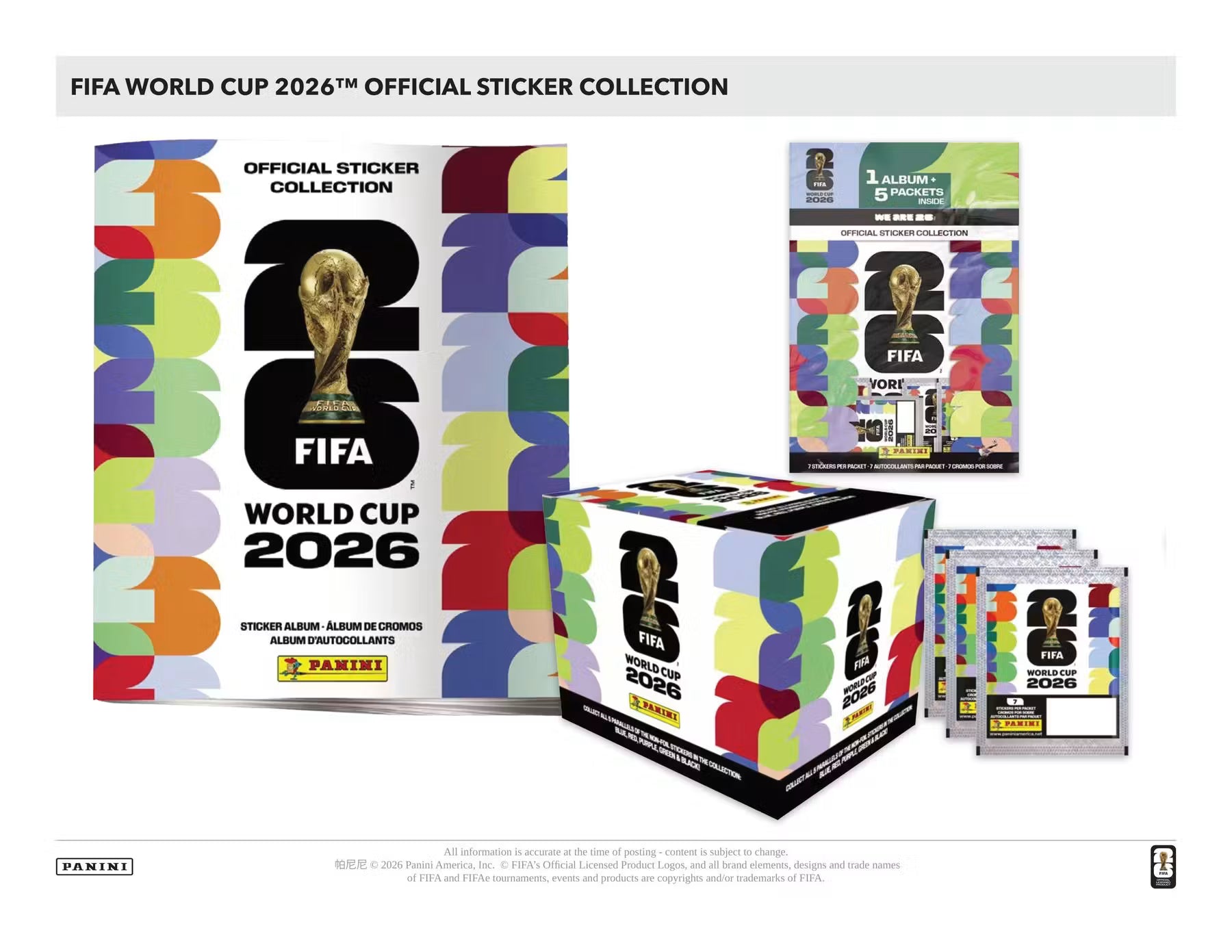 2026 Panini FIFA World Cup Soccer Stickers LV