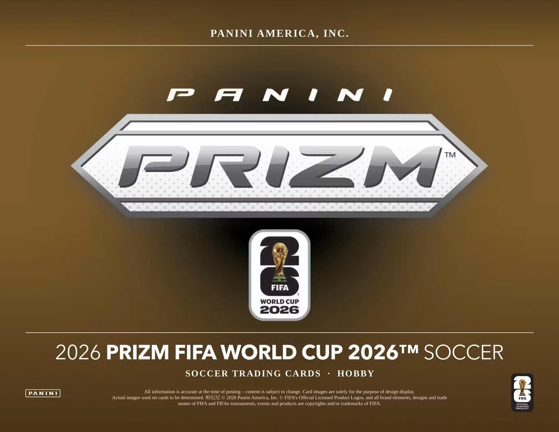 2026 Panini Prizm FIFA World Cup Soccer Hobby Trading Cards LV