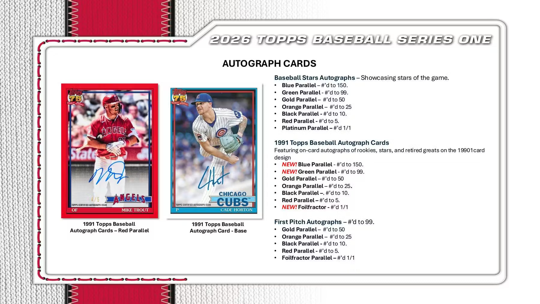 2026 Topps Series 1 Baseball Hobby Trading Cards LV