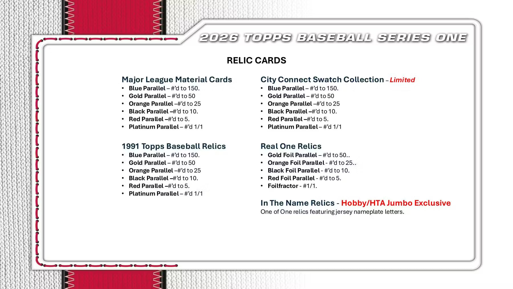 2026 Topps Series 1 Baseball Hobby Trading Cards LV