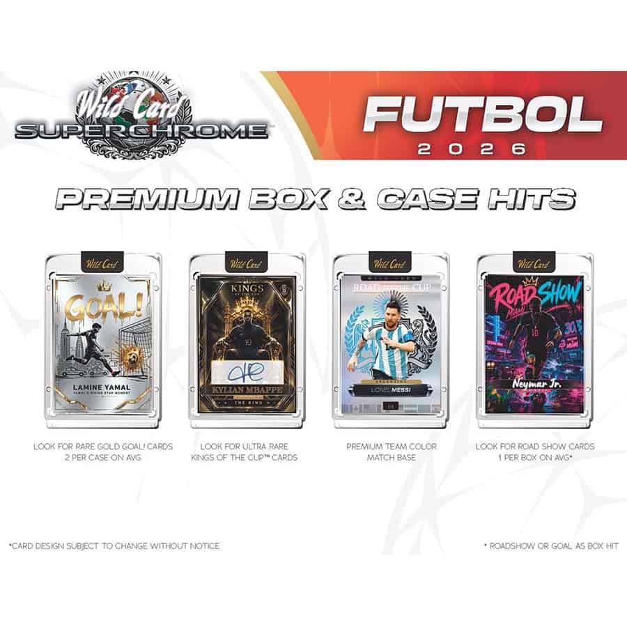 2026 Wild Card SuperChrome Soccer Road to Glory Hobby Trading Cards LV