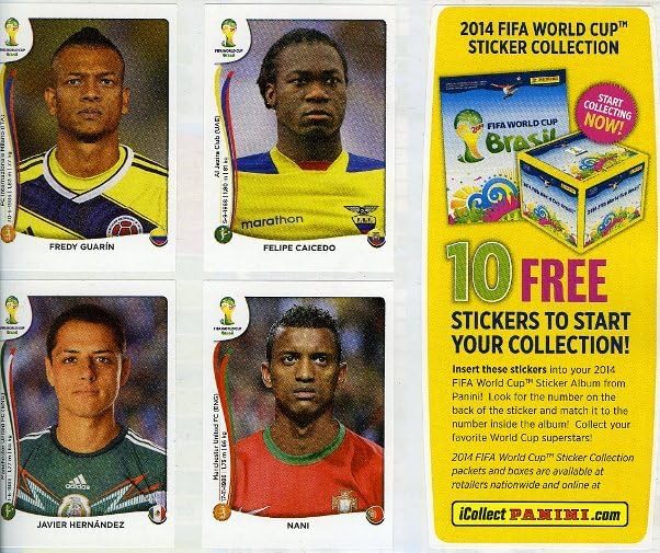 2014 Panini World Cup Soccer Brazil FIFA 72 Page Sticker Collector Album LV