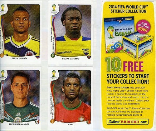 2014 Panini World Cup Soccer Brazil FIFA 72 Page Sticker Collector Album LV