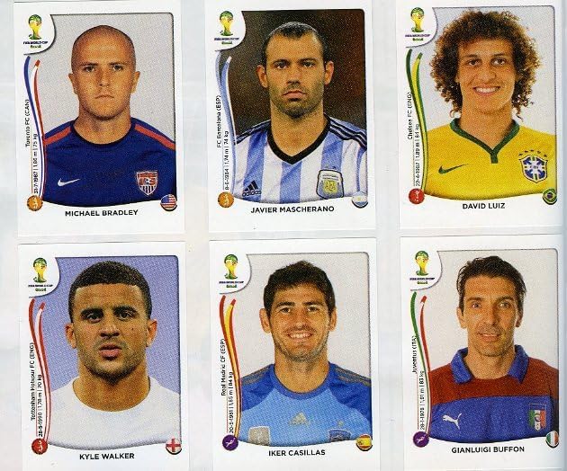 2014 Panini World Cup Soccer Brazil FIFA 72 Page Sticker Collector Album LV
