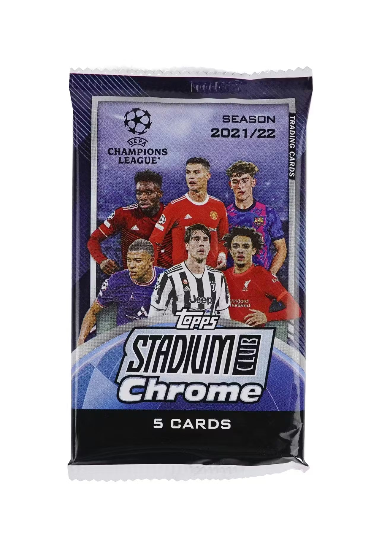 2021-22 Topps Chrome Stadium Club UEFA Champions League Mega Trading Cards LV