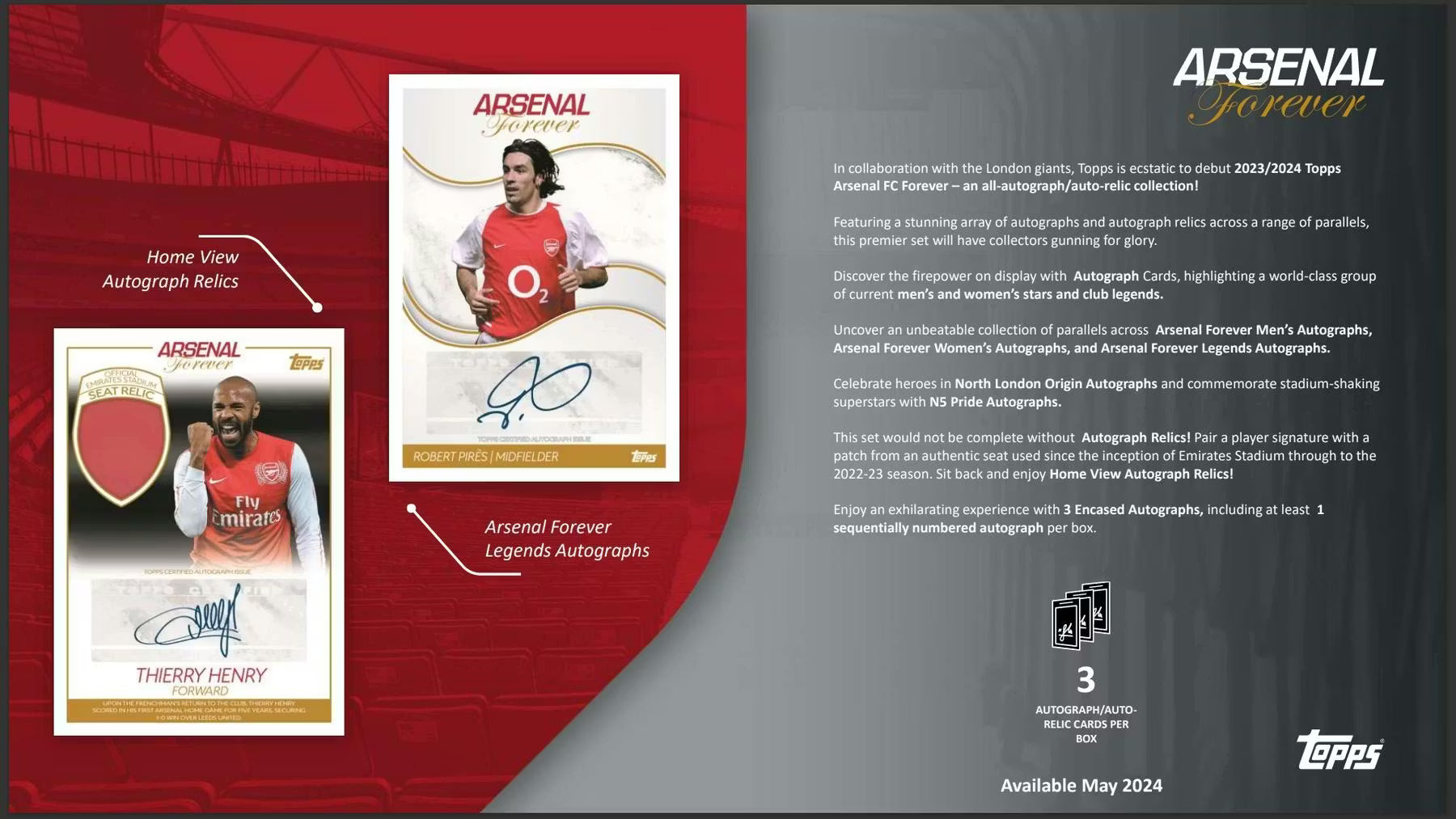 2023-24 Topps Arsenal FC Forever Soccer Hobby Trading Cards LV