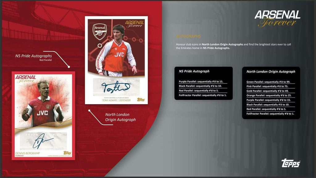2023-24 Topps Arsenal FC Forever Soccer Hobby Trading Cards LV