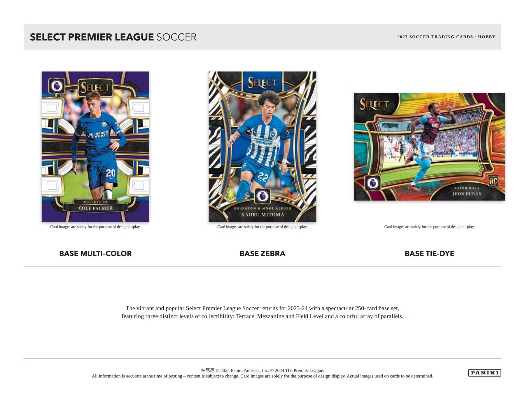 2023-24 Panini Select Soccer Premier League Hobby Trading Cards LV