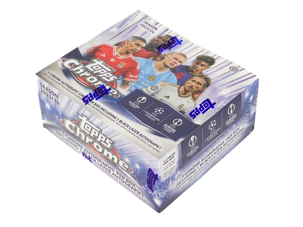 2023-24 Topps Chrome Soccer UEFA Club Competition Jumbo Hobby Trading Cards LV