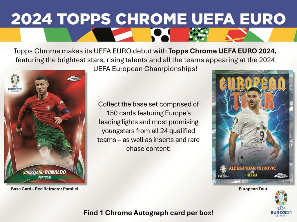 2023-24 Topps Chrome UEFA Euro Soccer Hobby Trading Cards LV