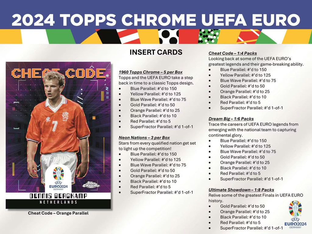 2023-24 Topps Chrome UEFA Euro Soccer Hobby Trading Cards LV