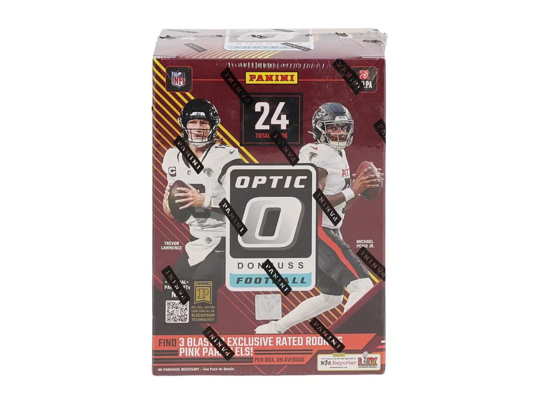 2024 Panini Donruss Optic Football Blaster Trading Cards Pink Parallels LV