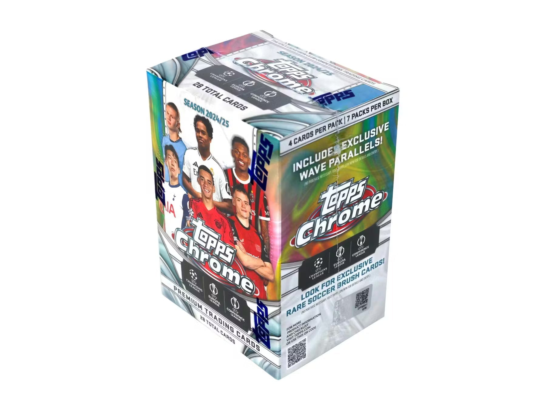 2024-25 Topps Chrome UEFA Club Competitions Soccer Blaster Trading Cards LV
