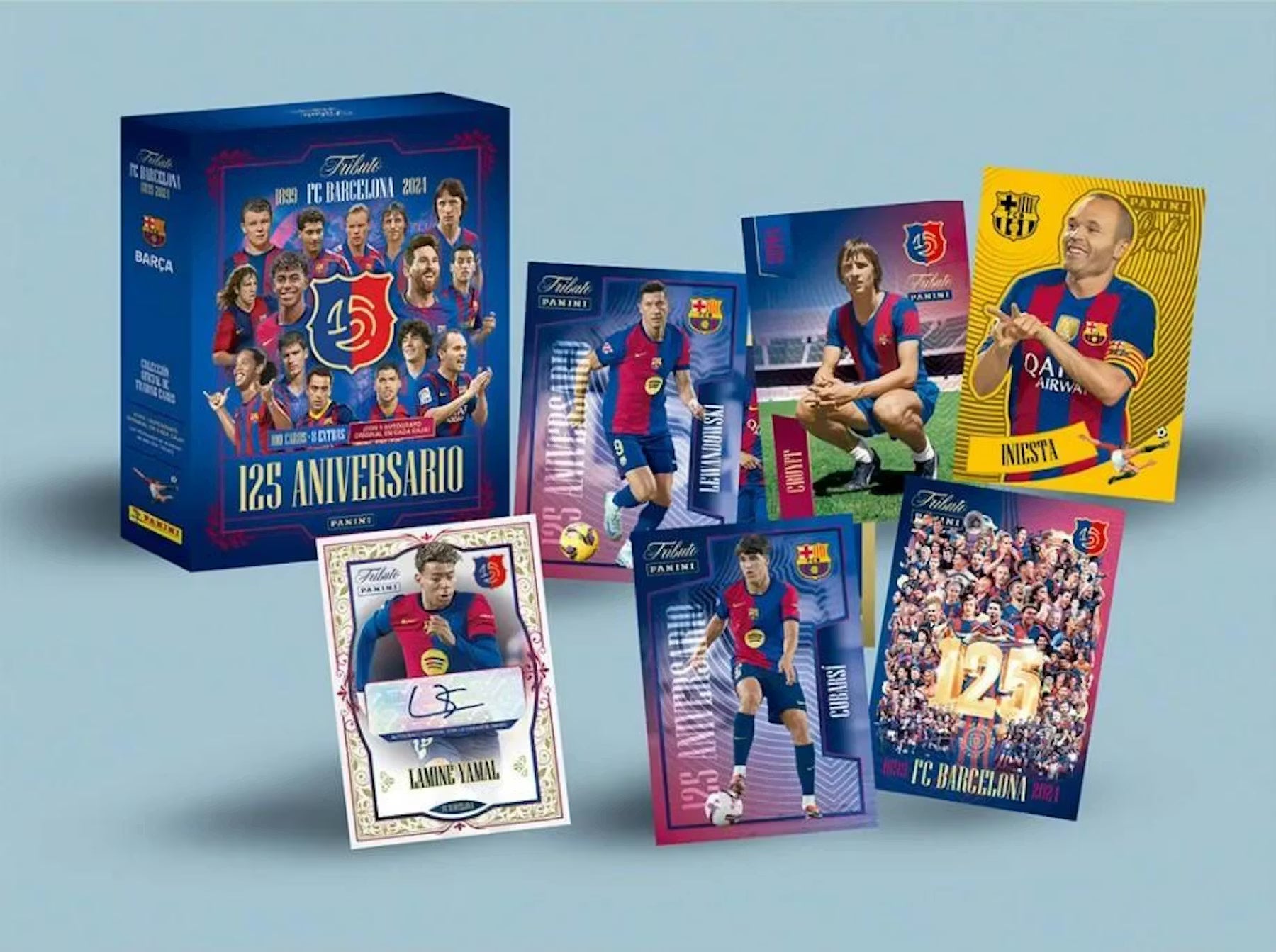 2024-25 Panini FC Barcelona Tribute 125th Anniversary Soccer Hobby Trading Cards LV