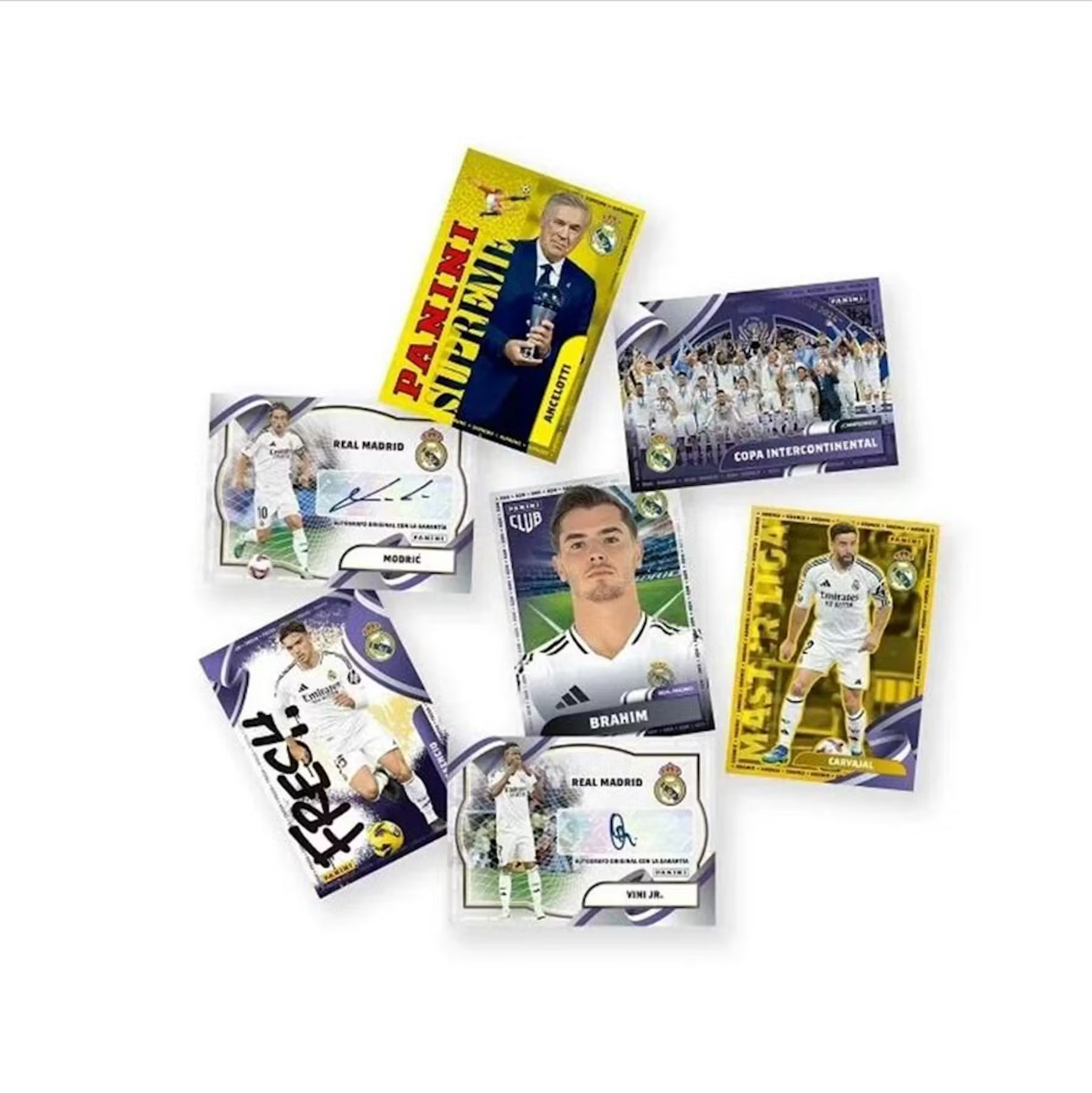 2024-25 Panini Club Real Madrid Soccer Hanger Trading Cards LV