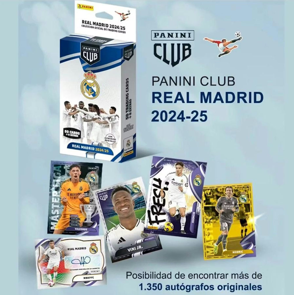 2024-25 Panini Club Real Madrid Soccer Hanger Trading Cards LV