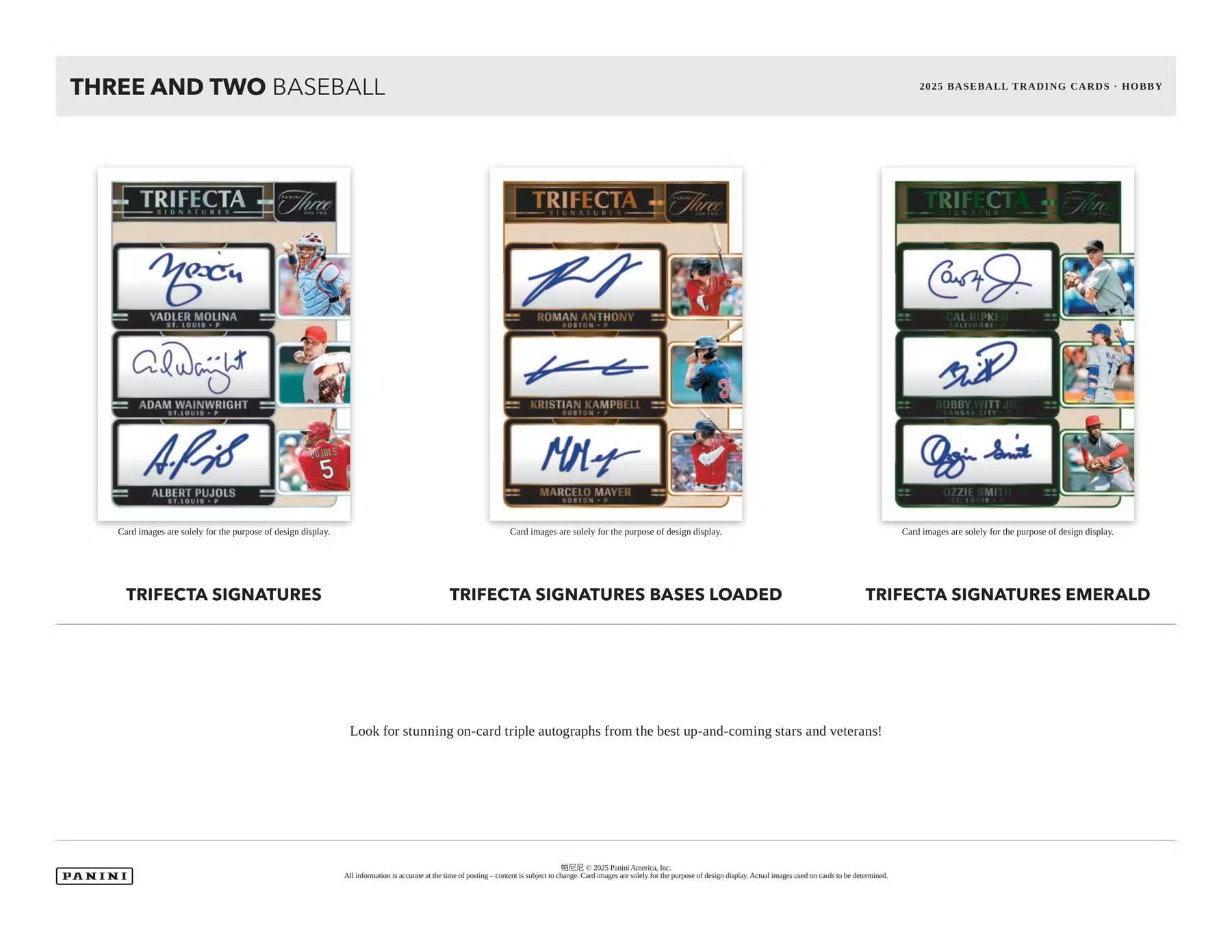 2025 Panini Three and Two Baseball Hobby Trading Cards LV