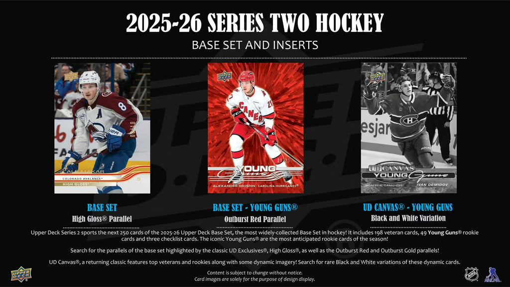 2025-26 Upper Deck Series 2 Hockey Hobby Trading Cards LV