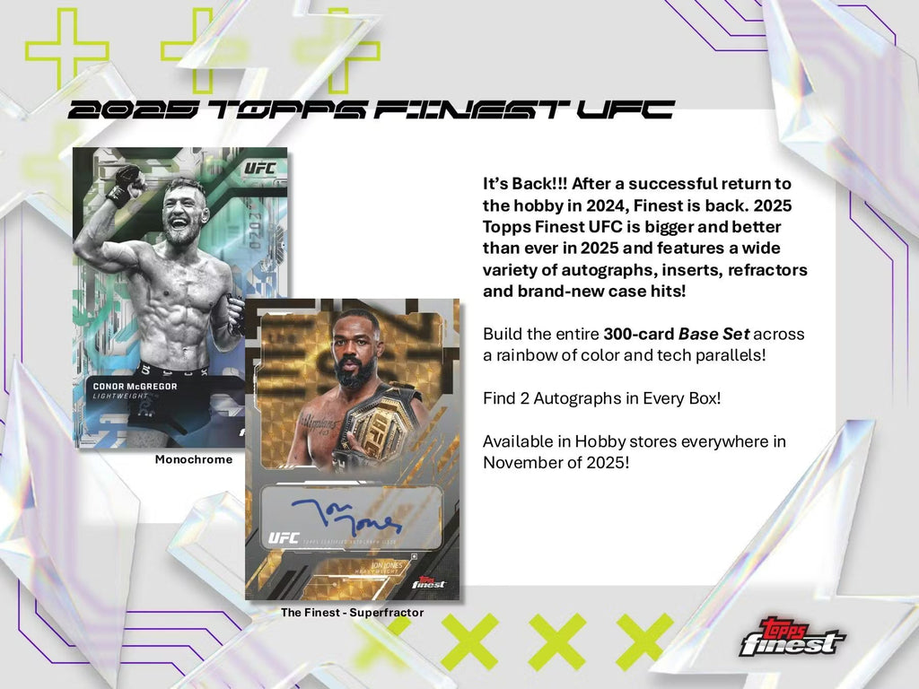 2025 Topps Finest UFC Hobby Trading Cards LV