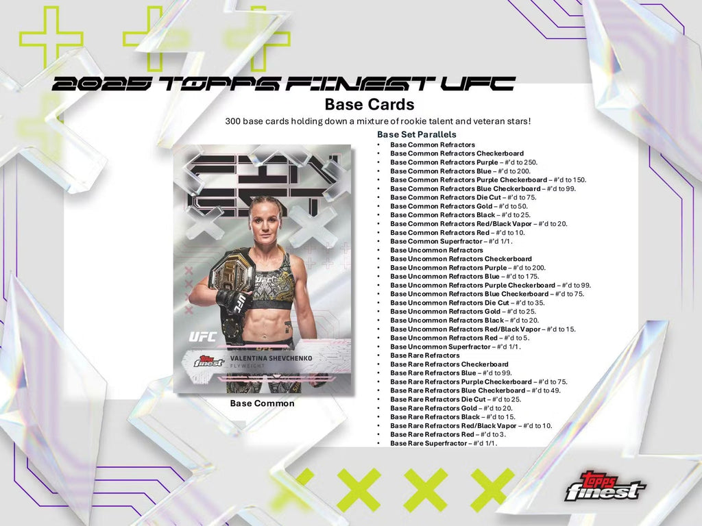 2025 Topps Finest UFC Hobby Trading Cards LV