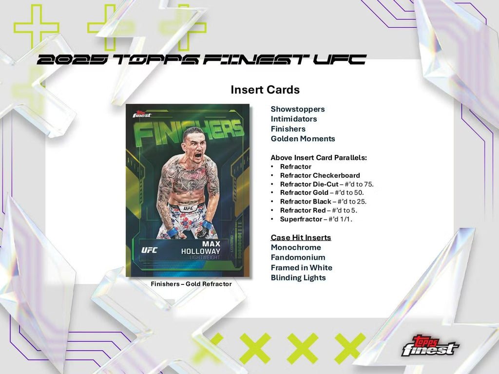 2025 Topps Finest UFC Hobby Trading Cards LV