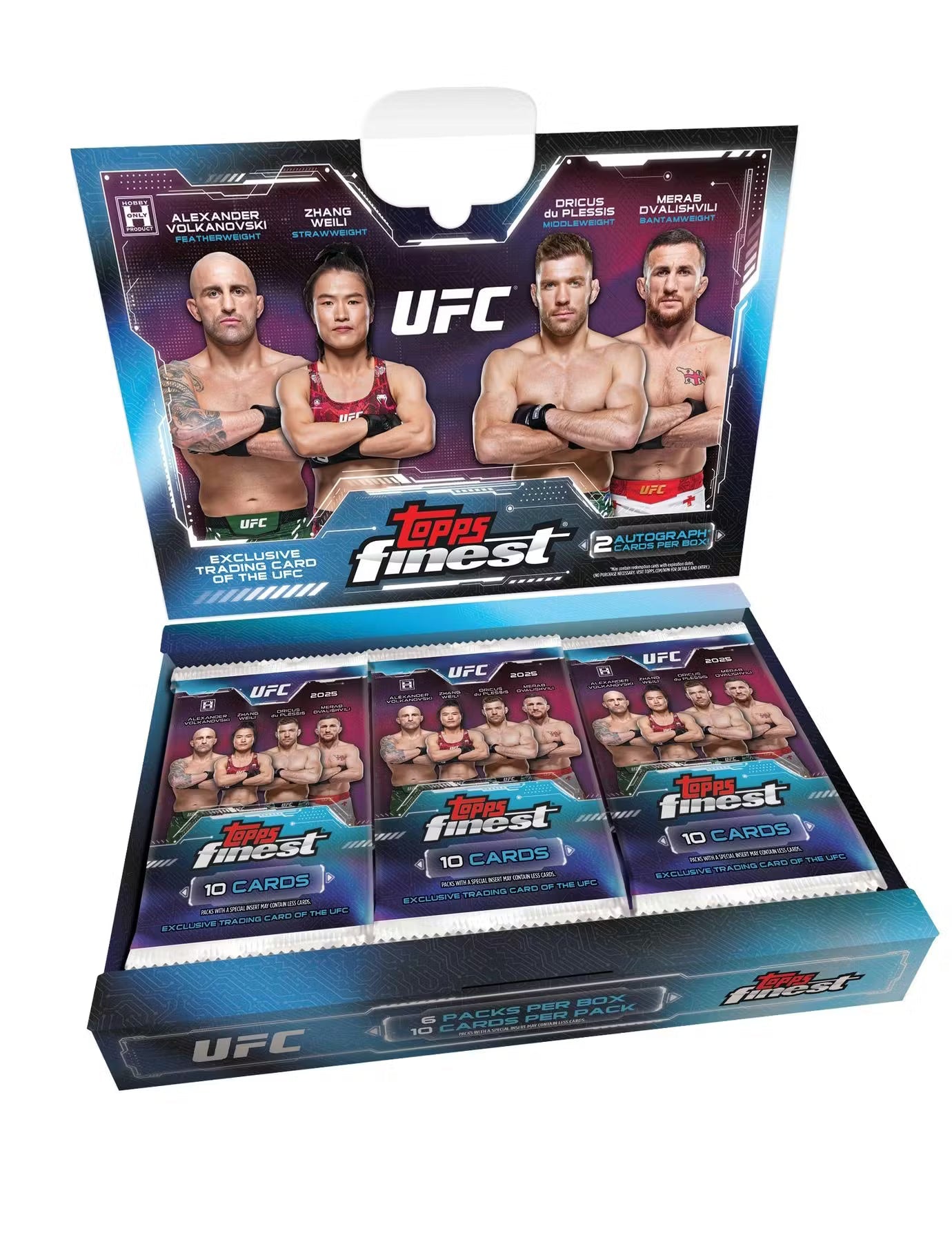 2025 Topps Finest UFC Hobby Trading Cards LV