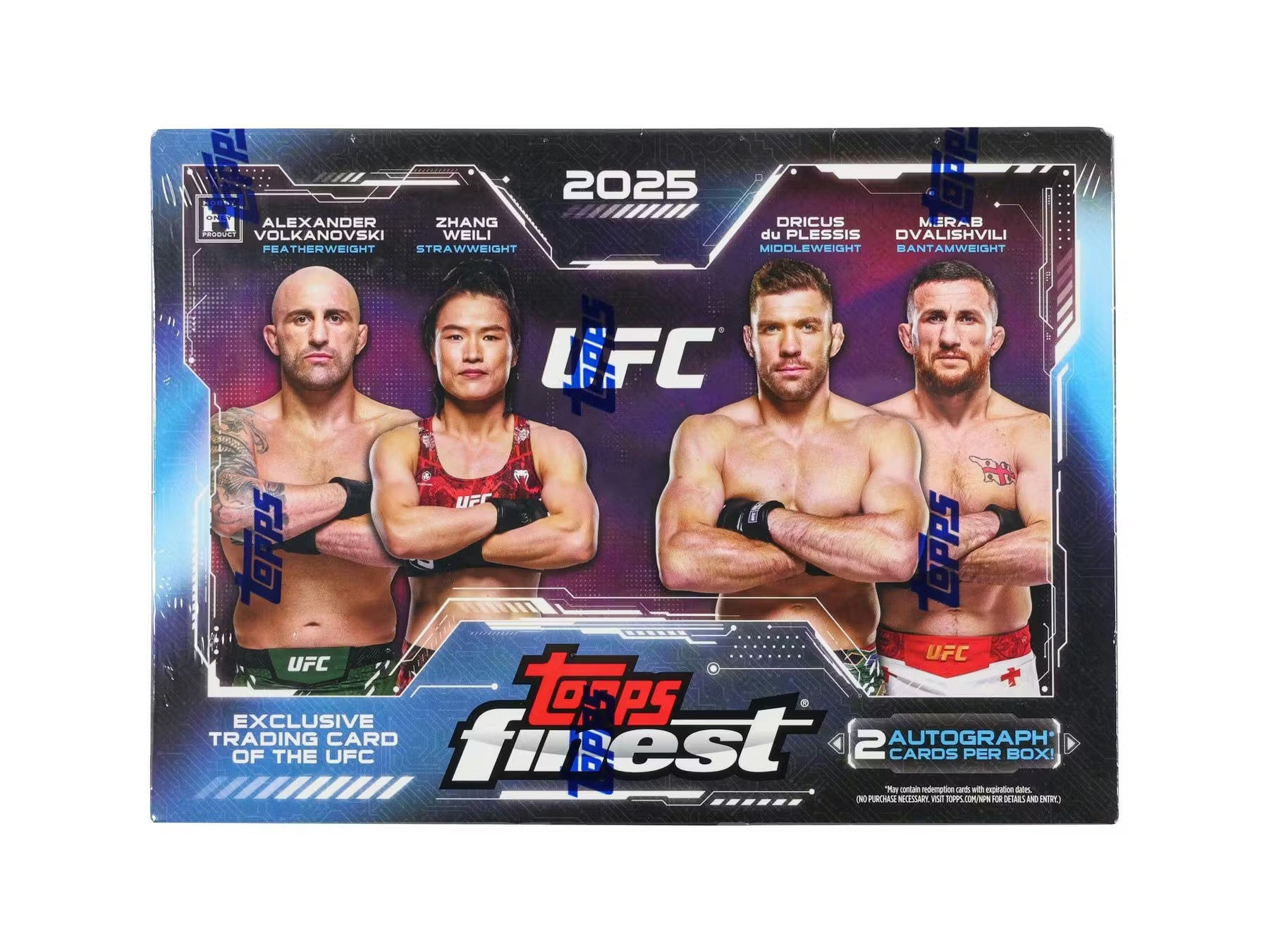 2025 Topps Finest UFC Hobby Trading Cards LV