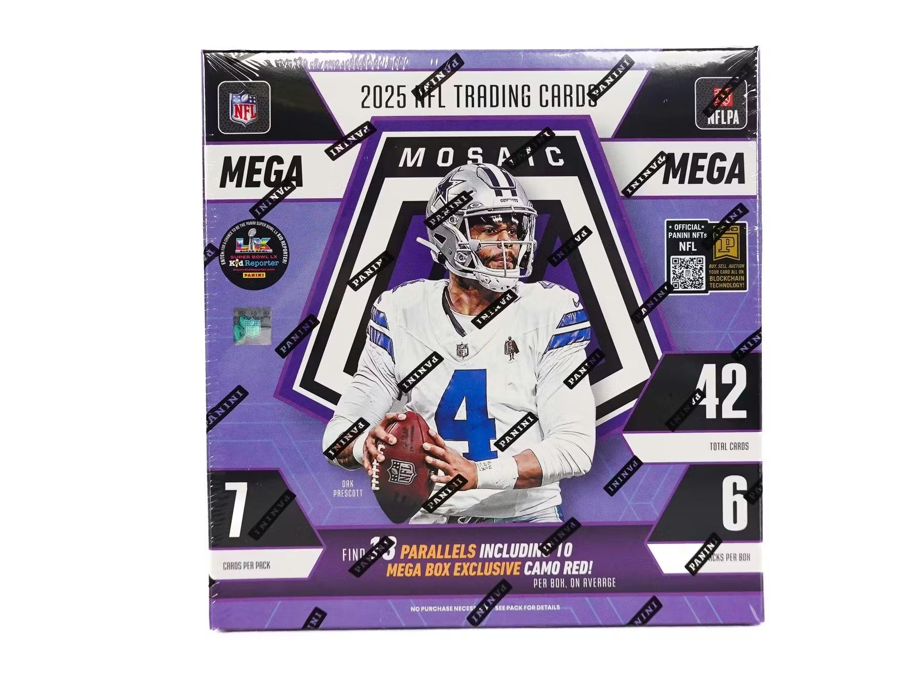 2025 Panini Mosaic Football Mega Trading Cards LV