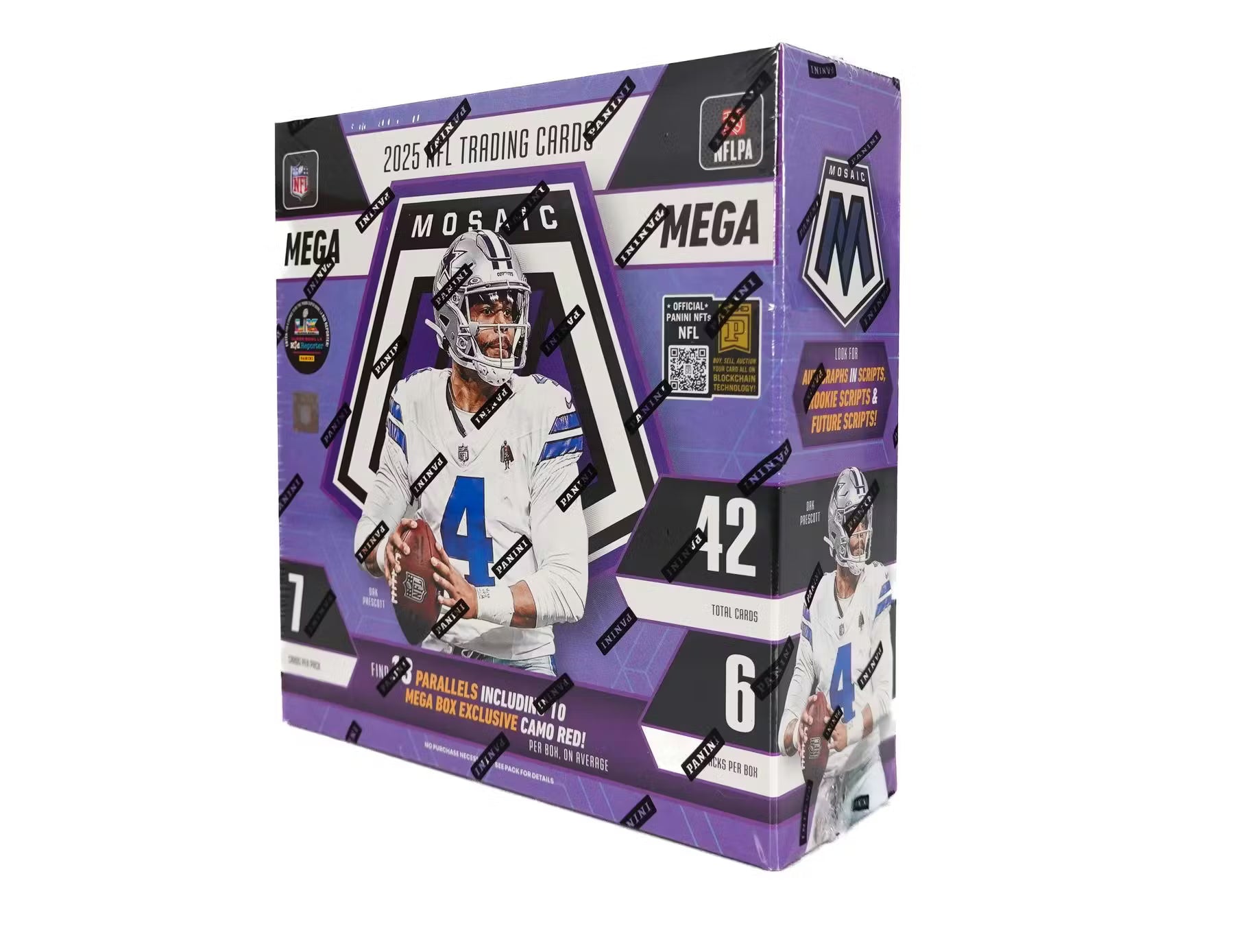 2025 Panini Mosaic Football Mega Trading Cards LV
